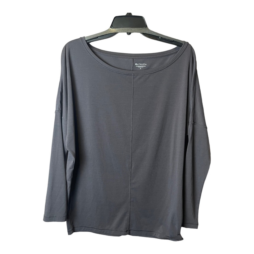 Athleta Essence Flow Top Dark Gray Small